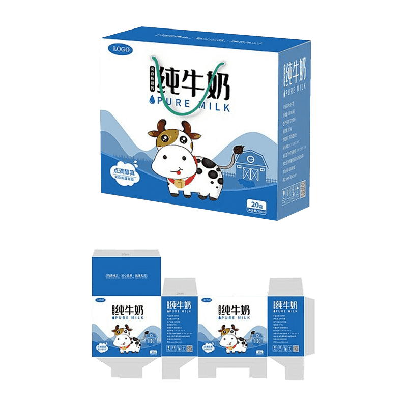 Korrugerte melkeemballasjebokser