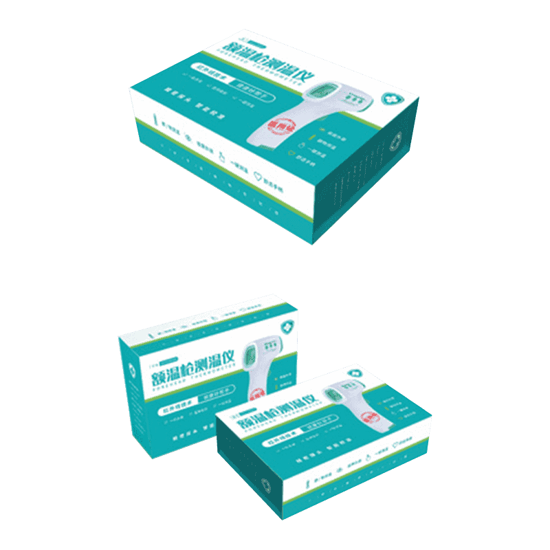 Korrugerte emballasjebokser for temperaturpistol