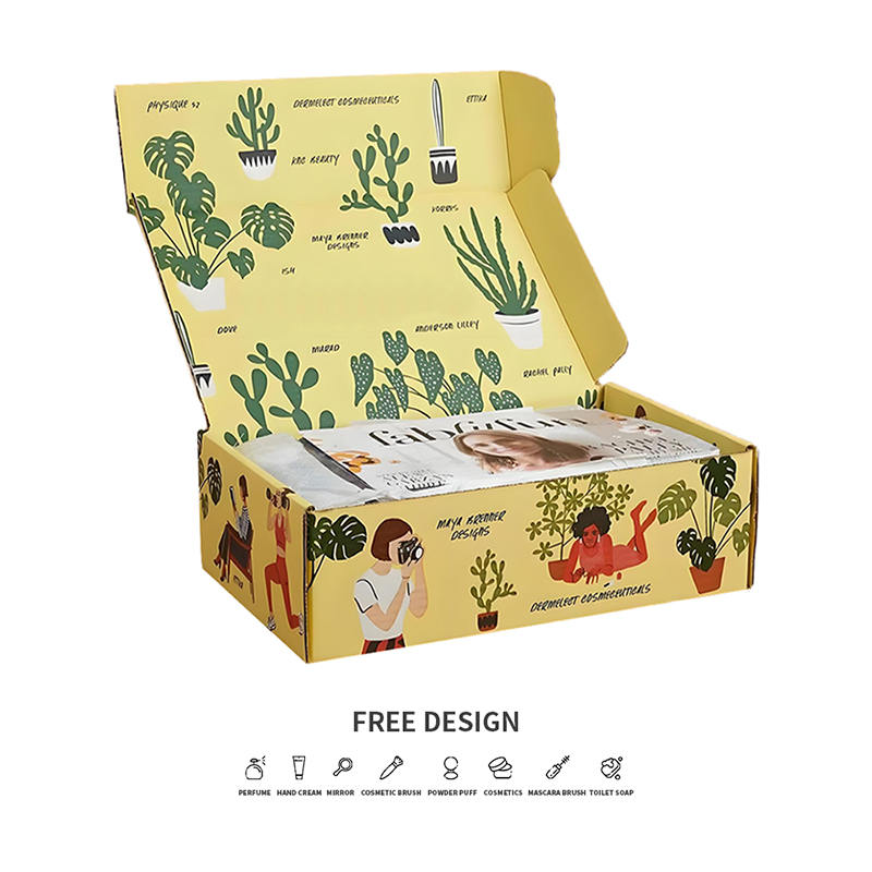 Lekne potteplanter Korrugerte kosmetiske emballasjebokser